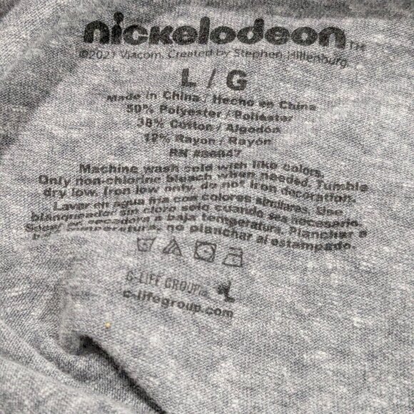 Nickelodeon Men's Gray SpongeBob & Patrick Christmas T-Shirt, Size Large - Picture 11 of 12